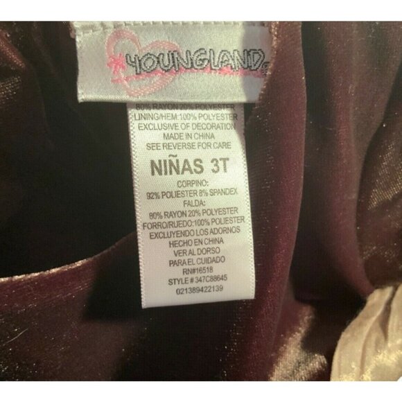 Girls Toddler 3T Dress by Youngland Brown Beige - Picture 5 of 5